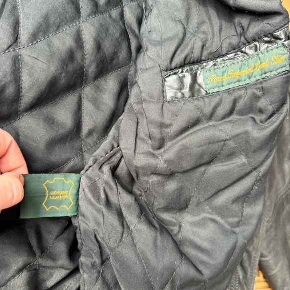 William Barry Vintage Leather Jacket Genuine Lambskin - Picture 7 of 9